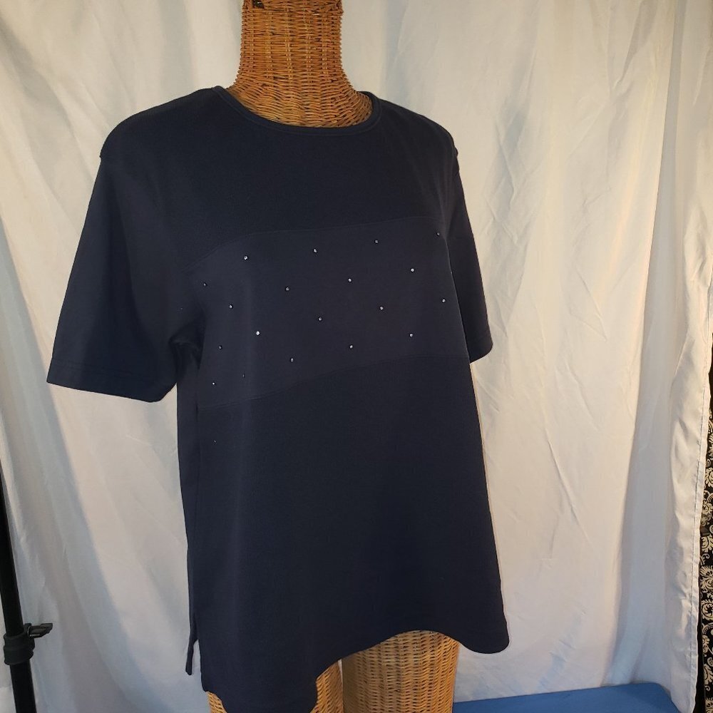BLAST Women's Black Diamond Beaded Tunic - S